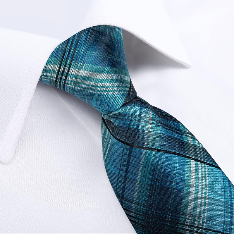 DiBanGu Boys Pre-tied Neckties and Pocket Square Set Adjustable Strap Tie for Kids Wedding Party Graduation School Uniforms - Image 5